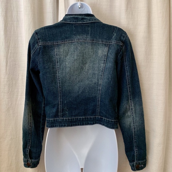 EUC- American Rag Dark/Distressed Denim Jacket! - Picture 5 of 6